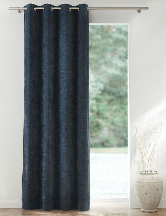 Rideau en fil effet chenille (marine) Rideau en fil effet chenille (marine)